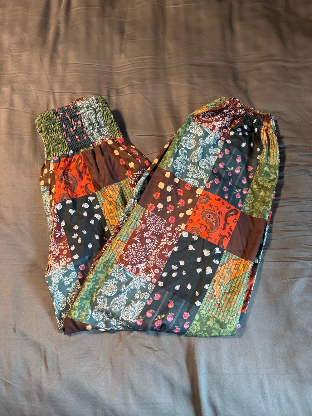 SHEIN patchwork pants